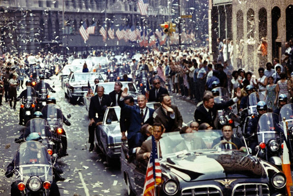 Ticker Tape parade på Broadway i New York