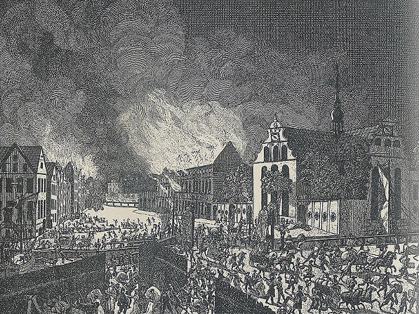brand01 Bremerholmen og Øster kvarter i lys lue
