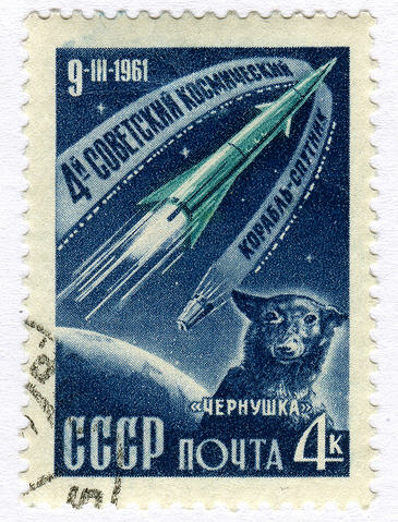 chernushka Sputnik 9 med rumhunden chernushka i 1961