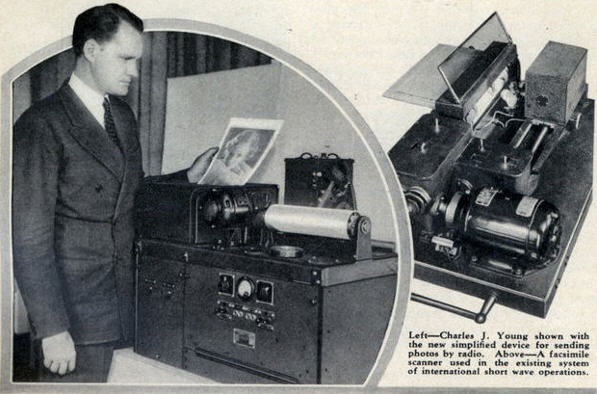 Amerikansk Kortbølge radiofax til billedoverførelse - 1935