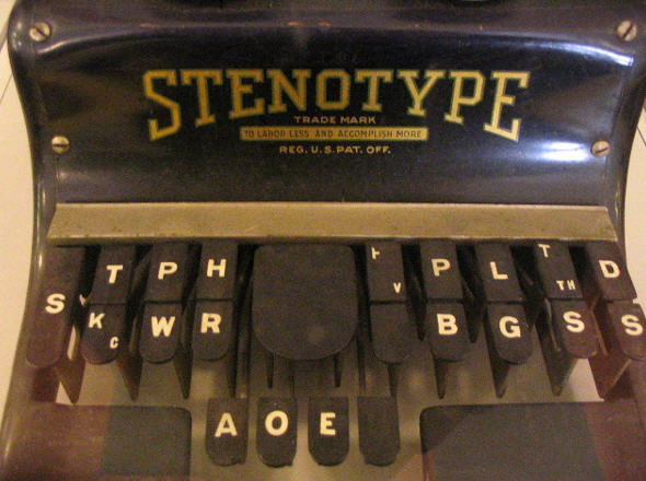 kb08 Gammel Stenografmaskine