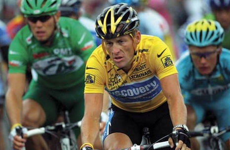 Armstrong på cykelferie i Frankrig