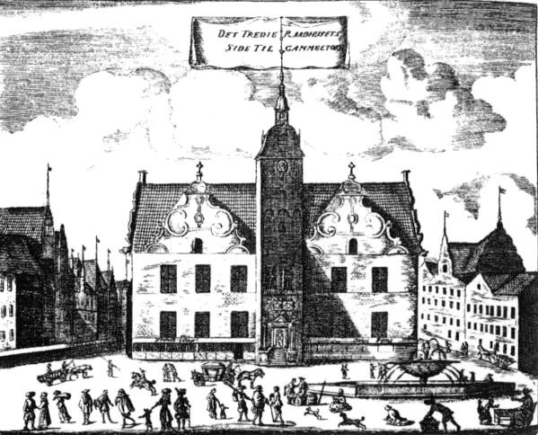 Rådhuset fra 1479 med tårnet fra 1606