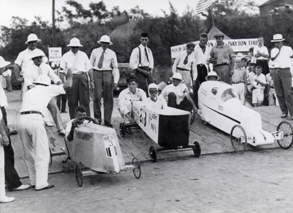 sb07 Soap Box Derby, Dayton Ohio - dengang sæbekassebiler var sæbekassebiler
