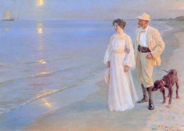 sommeraften_paa_skagen_strand_1899 sommeraften_paa_skagen_strand_1899