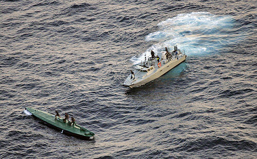 sub03 Den Mexicanske flåde fanger en narkoubåd i 2008