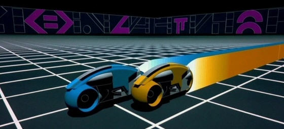 tron02 Lyscykler i arenaen